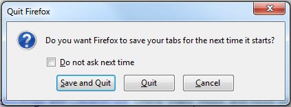 Firefox save tabs message